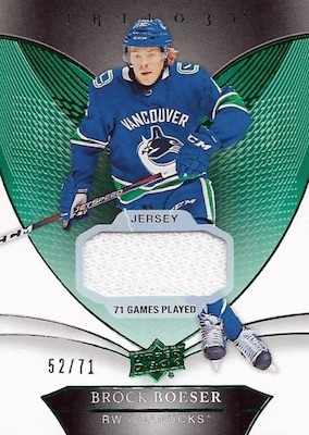 2018-19 Upper Deck Trilogy Hockey Cards 30
