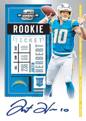 2020 Panini Contenders Optic Football Rookie Ticket Autograph
