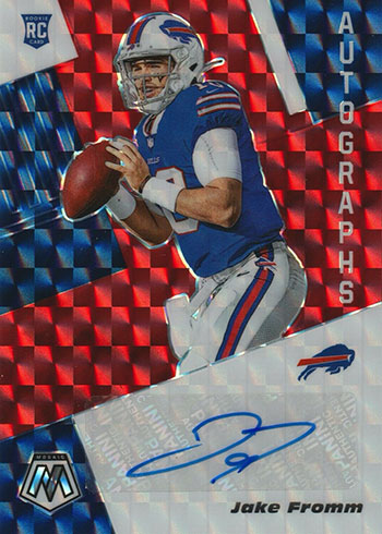 2020 Panini Mosaic Football Rookie Autographs Mosaic Jake Fromm