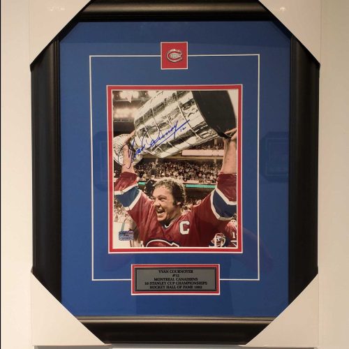 Yvan Cournoyer Autographed Photo 8x10 Framed | Stakk